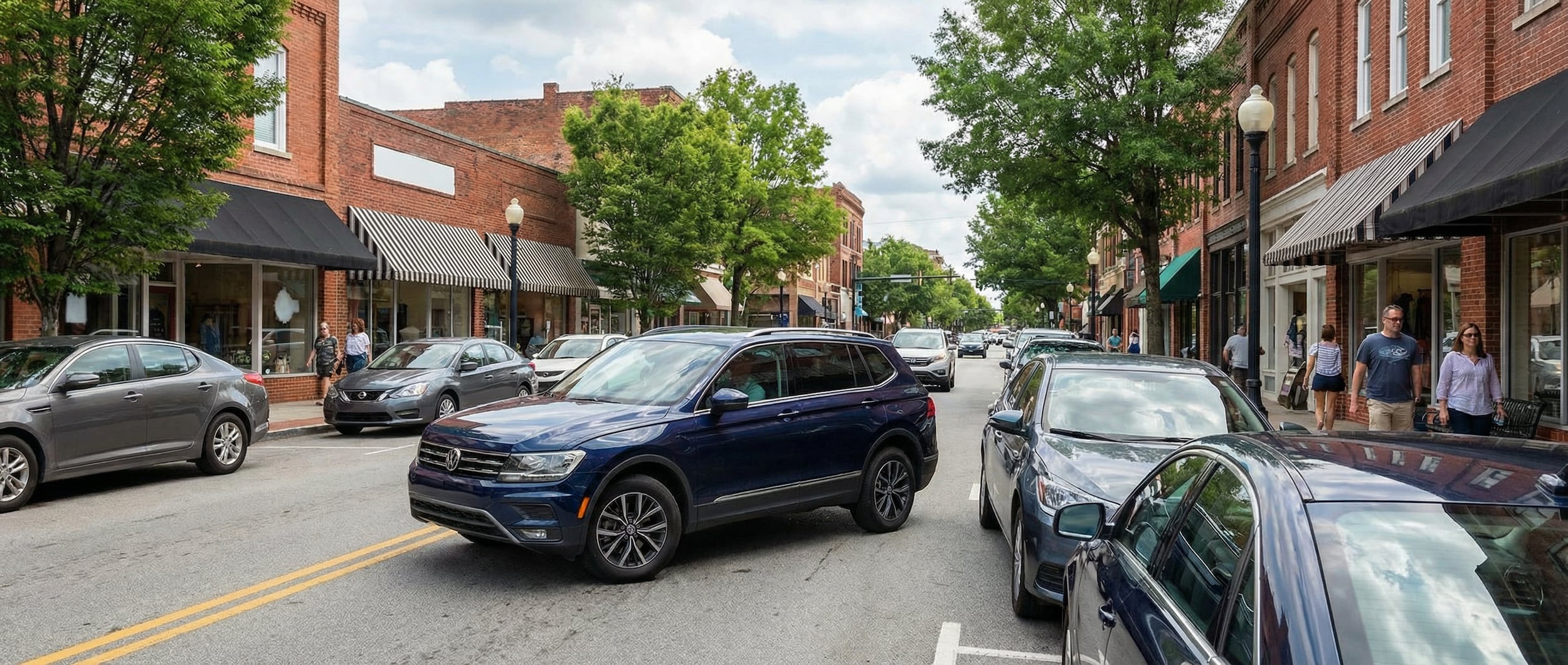 Volkswagen parking features for downtown Greenville SC