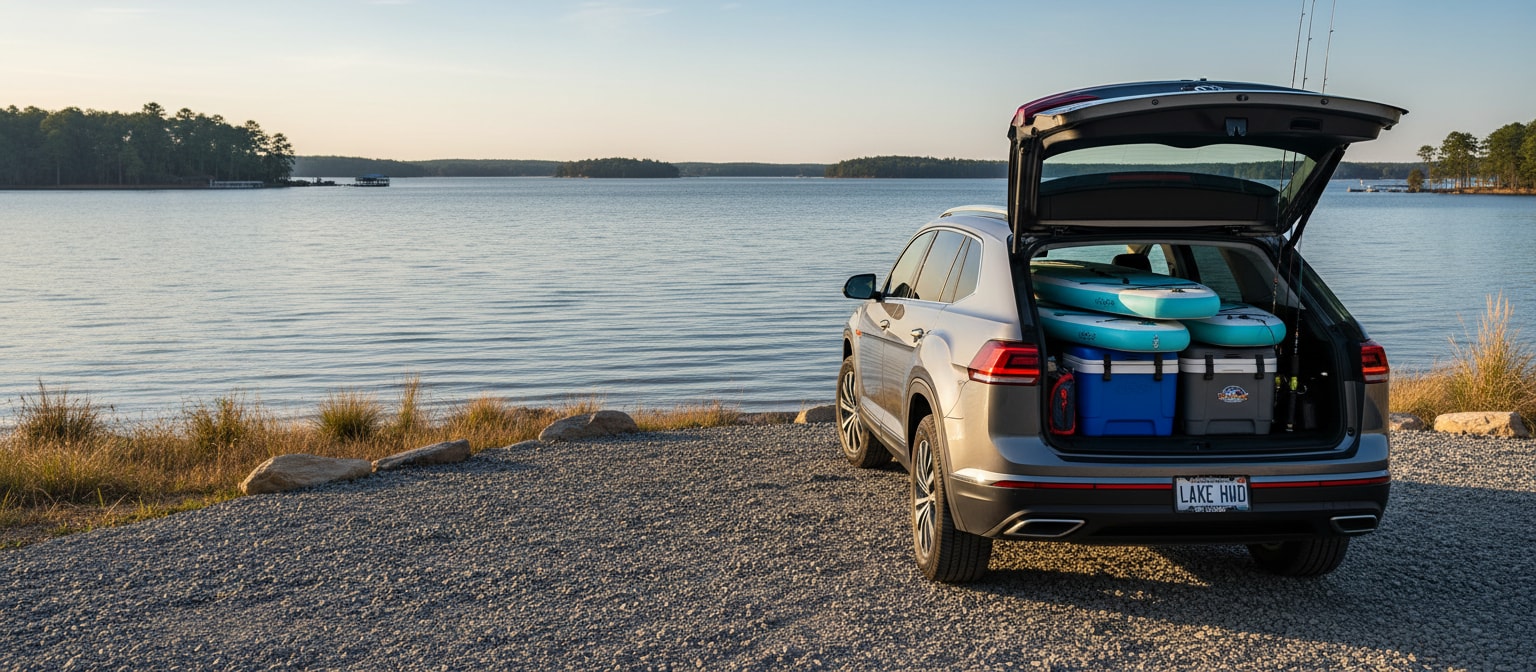 Volkswagen Atlas Cross Sport cargo capacity for Lake Hartwell trips in Greenville SC.
