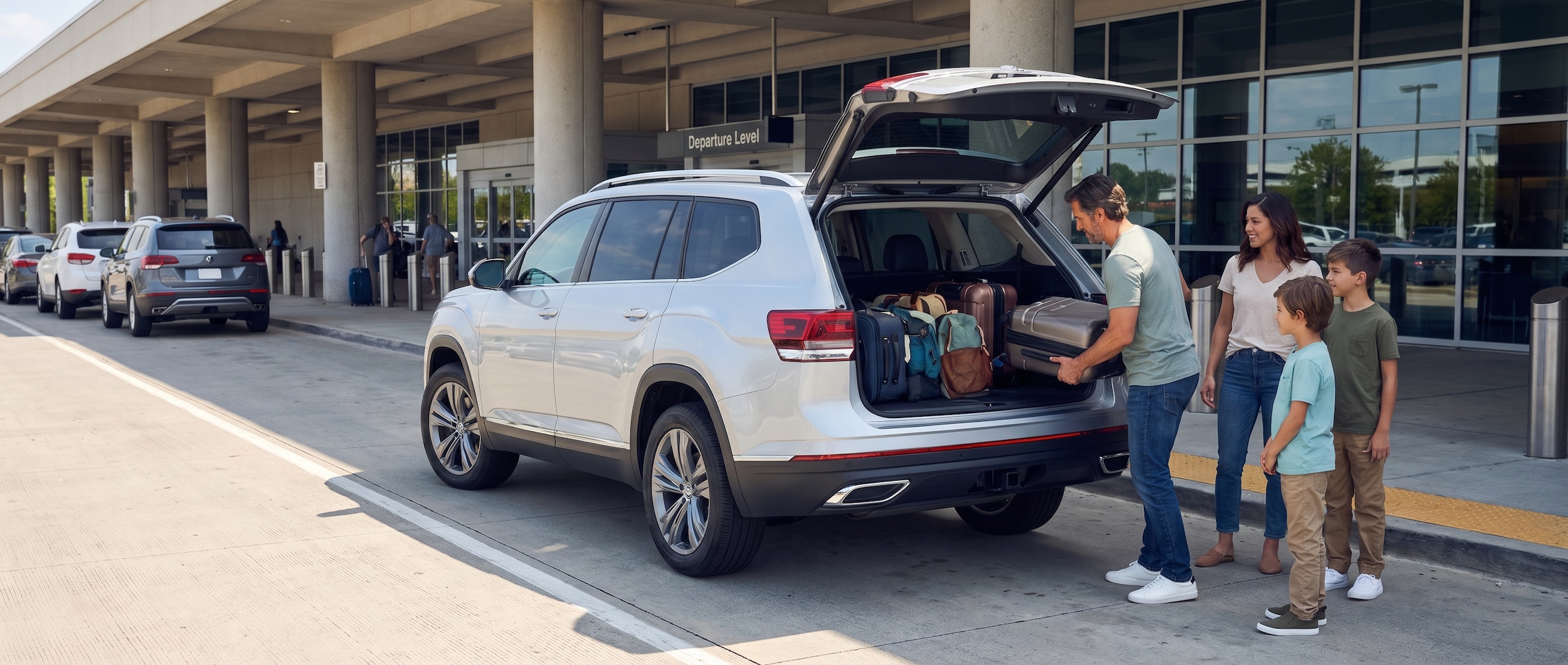 Volkswagen Atlas with power liftgate at GSP Airport in Greenville, SC
