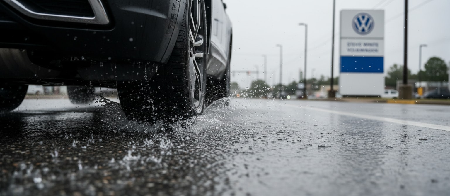 Volkswagen Atlas tire tread depth check Greenville SC