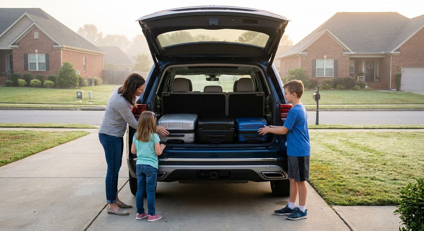 Volkswagen Atlas luggage space and cargo capacity for GSP airport trips in Greer.