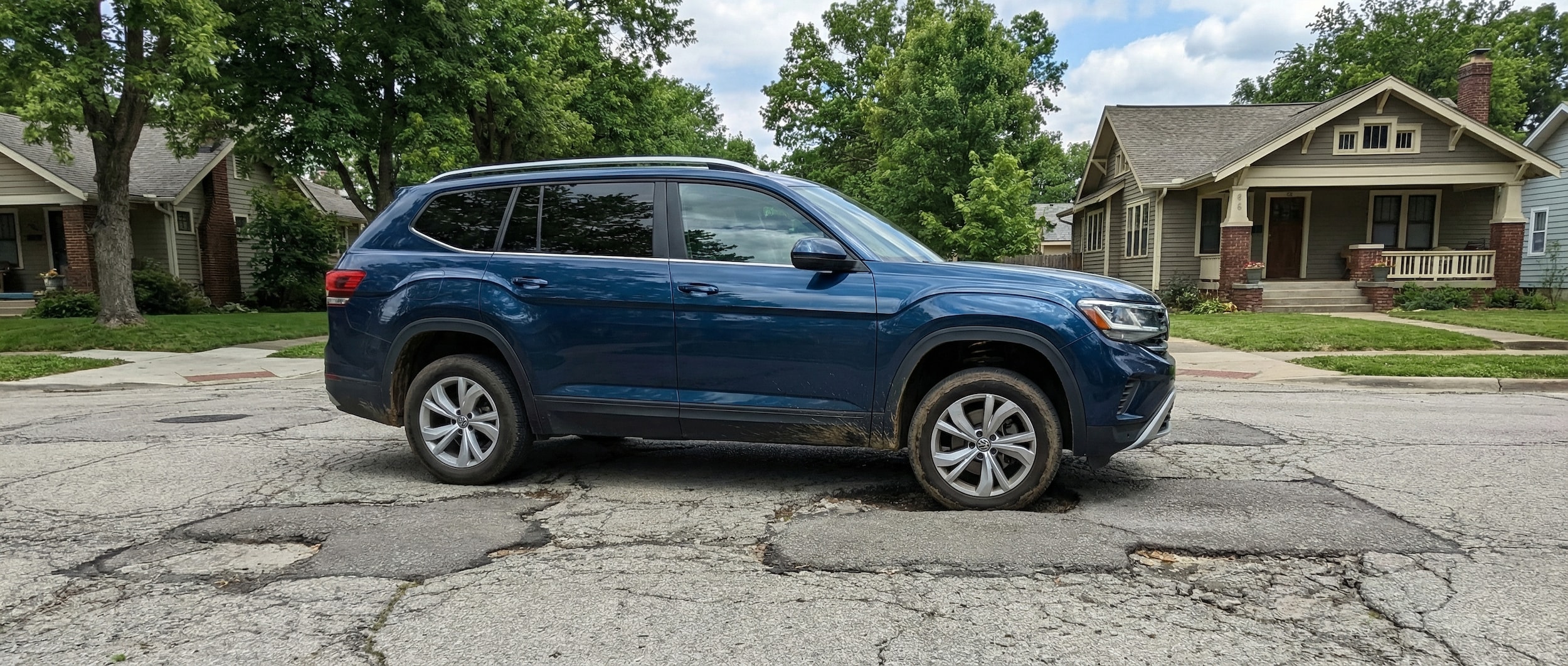 Volkswagen Atlas handling post-winter road conditions in Greenville SC
