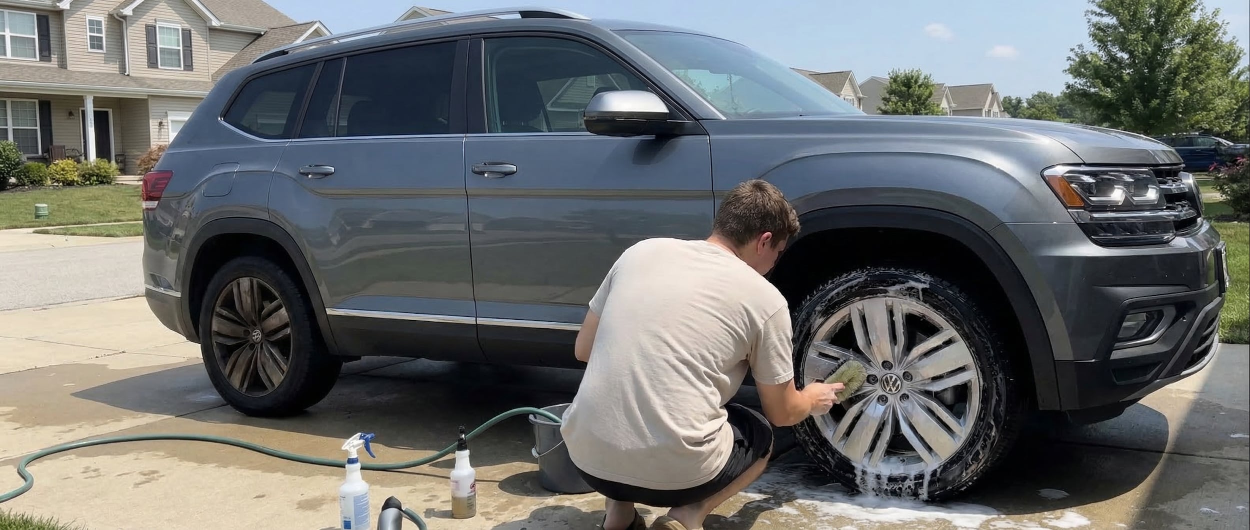 Volkswagen wheel cleaning brake dust removal Greenville SC