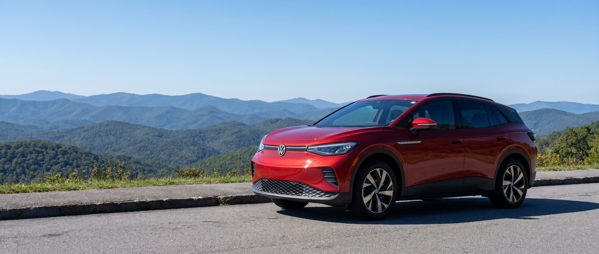 Used Volkswagen ID.4 electric SUV charging in Greenville, SC