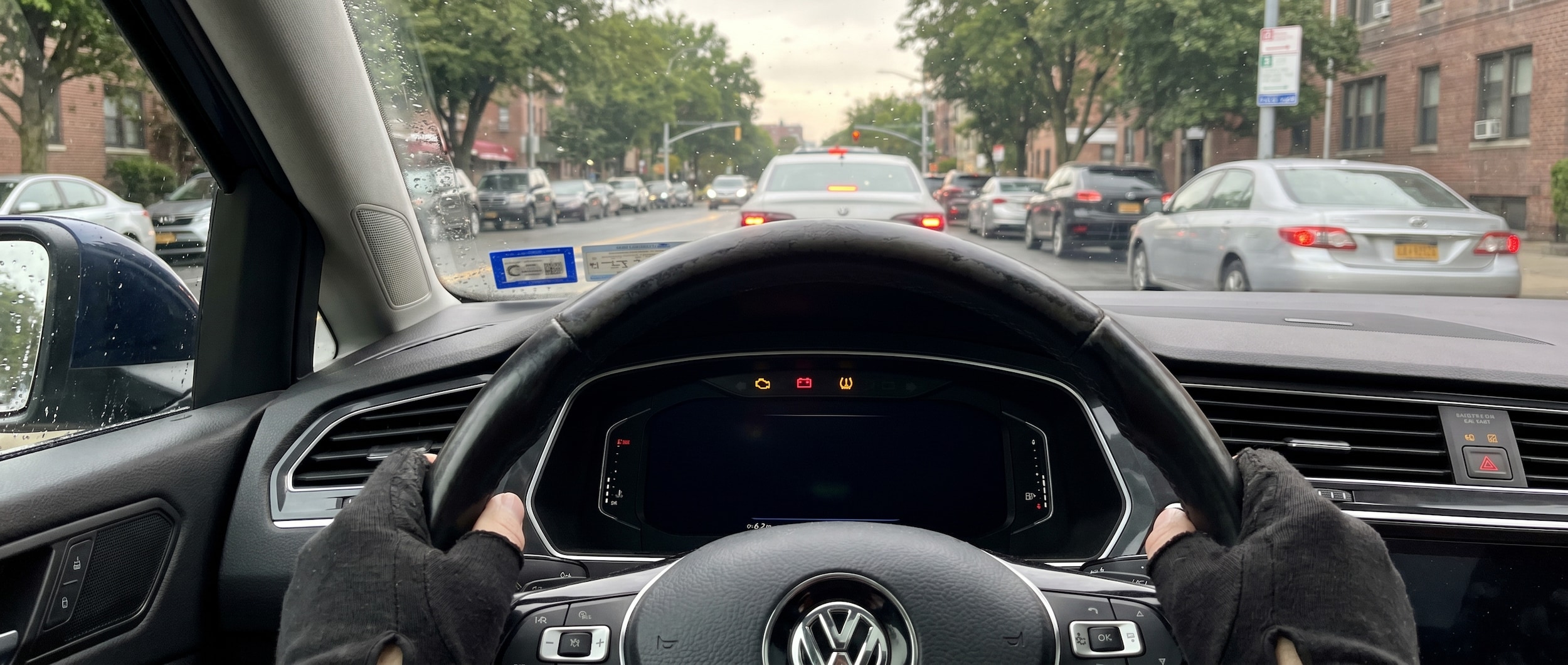 Volkswagen dashboard warning lights display in Greenville, SC