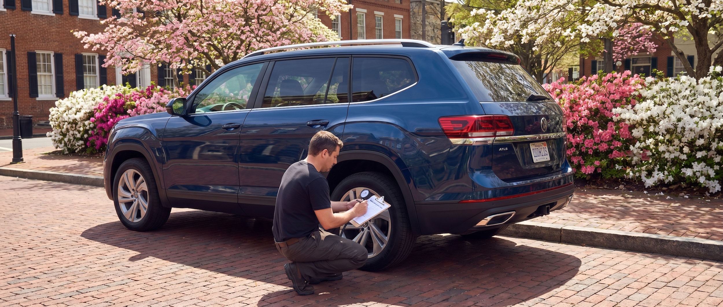 Volkswagen maintenance check at Falls Park in Greenville, SC
