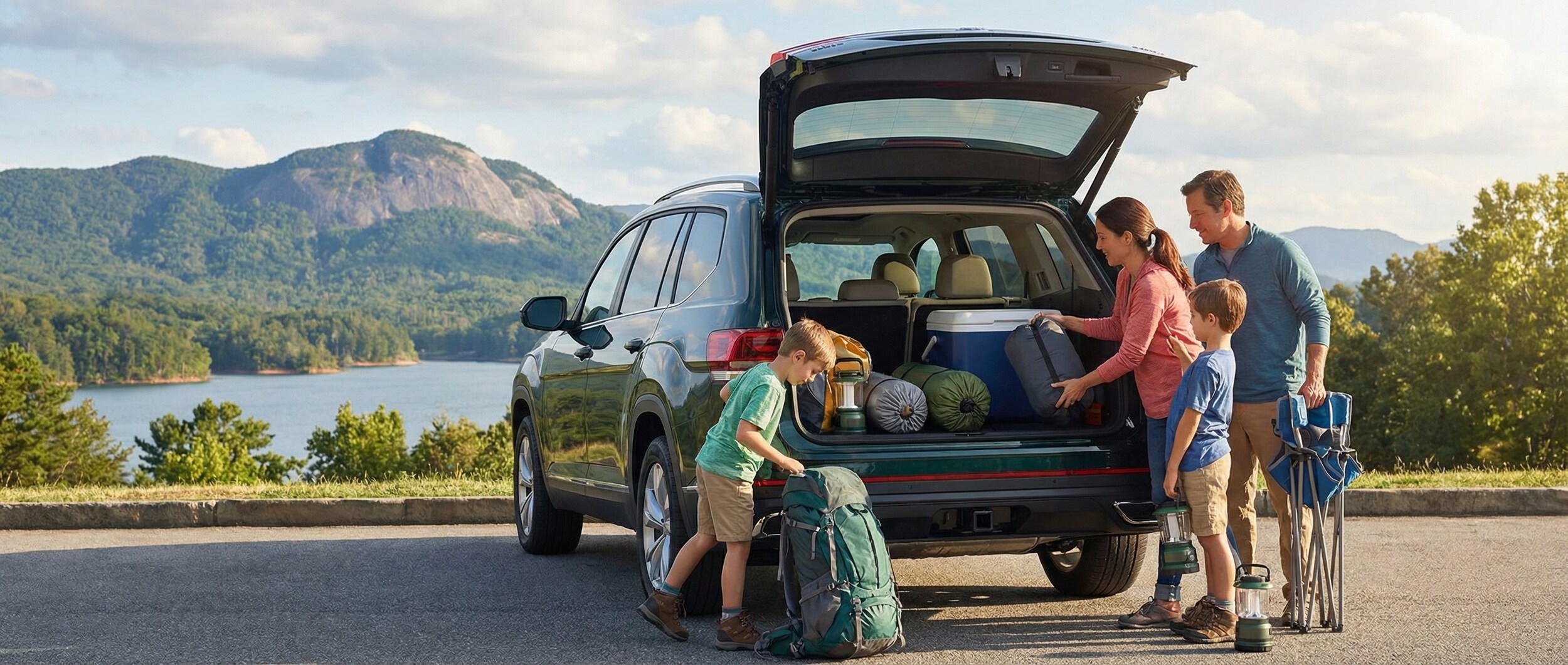 Weekend Trip to Table Rock VW Cargo Tips in Greenville SC
