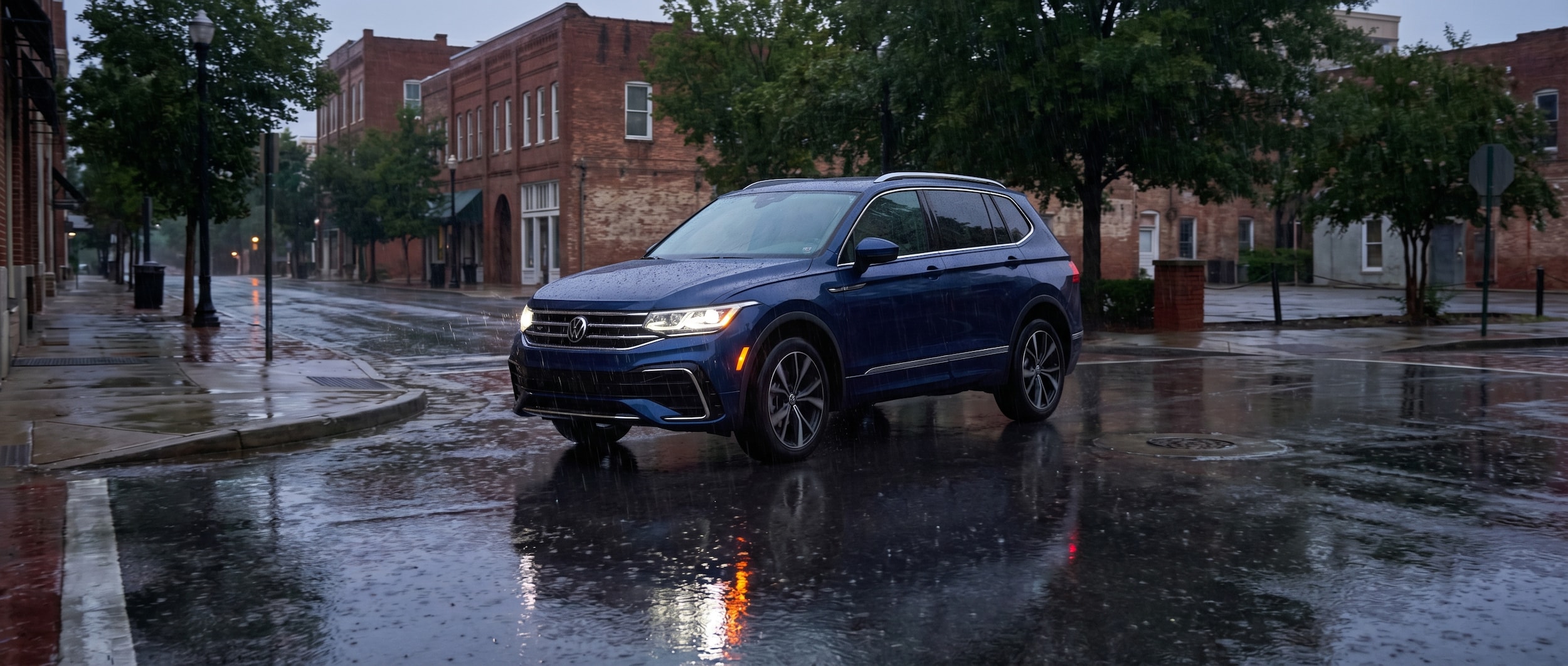 Volkswagen brake inspection after rain storms in Greenville SC