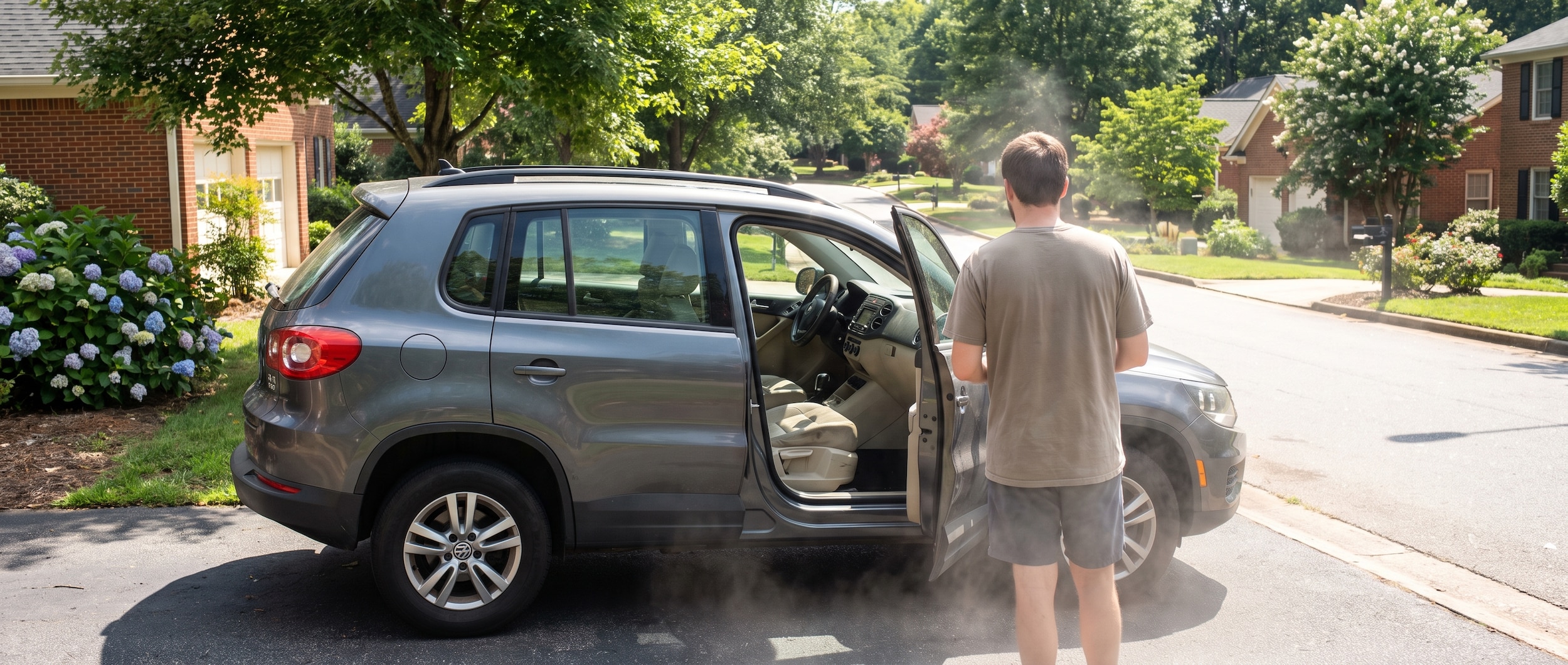 Used Volkswagen Tiguan in Greenville SC summer heat ready for a test drive