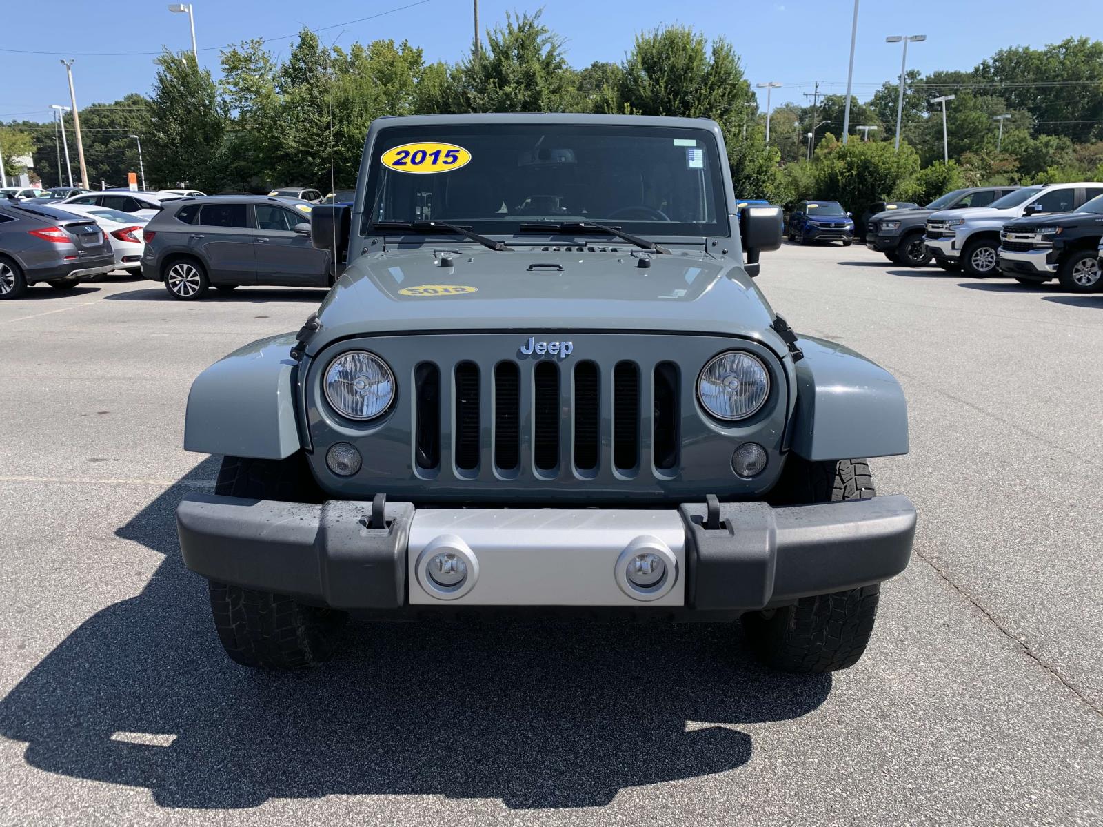 Used 2015 Jeep Wrangler Unlimited Sahara with VIN 1C4BJWEG0FL709341 for sale in Greenville, SC