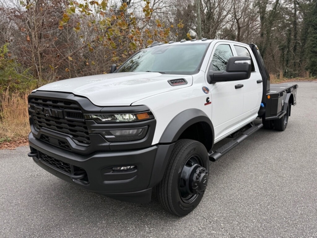 New 2026 Ram 5500 Chassis Cab Tradesman Crew 4WD Cummins 9 Skirted Bed Pickup