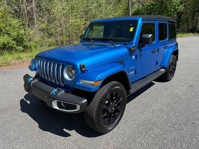Used 2022 Jeep Wrangler Unlimited Sahara 4XE with VIN 1C4JJXP66NW182991 for sale in Connelly Springs, NC