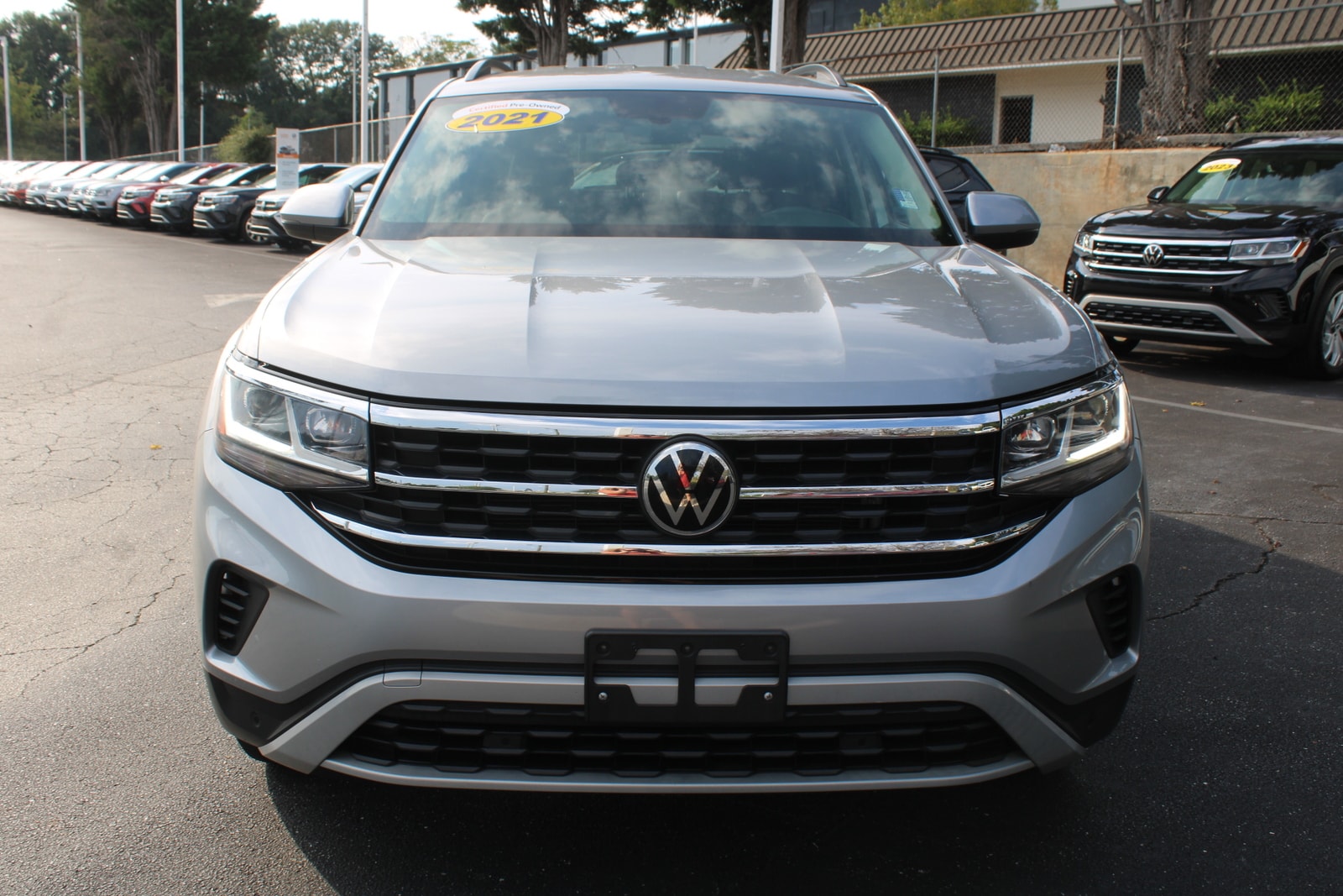 Certified 2021 Volkswagen Atlas SE w/Tech with VIN 1V2HR2CA7MC542062 for sale in Greenville, SC