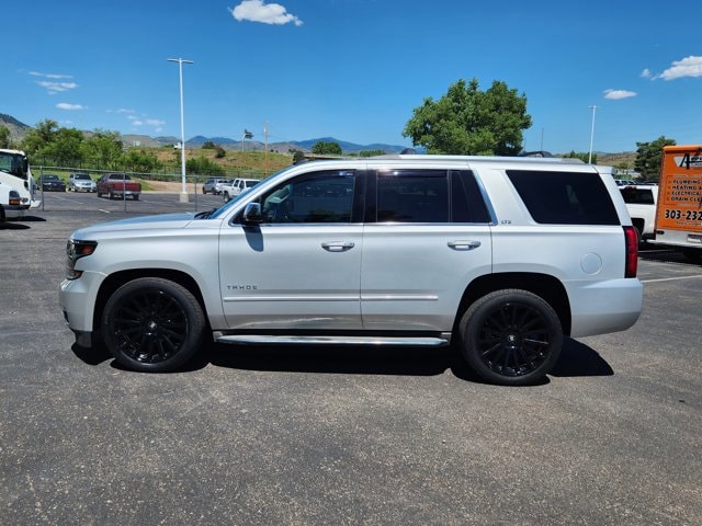 Used 2015 Chevrolet Tahoe LTZ with VIN 1GNSKCKC2FR303269 for sale in Lakewood, CO