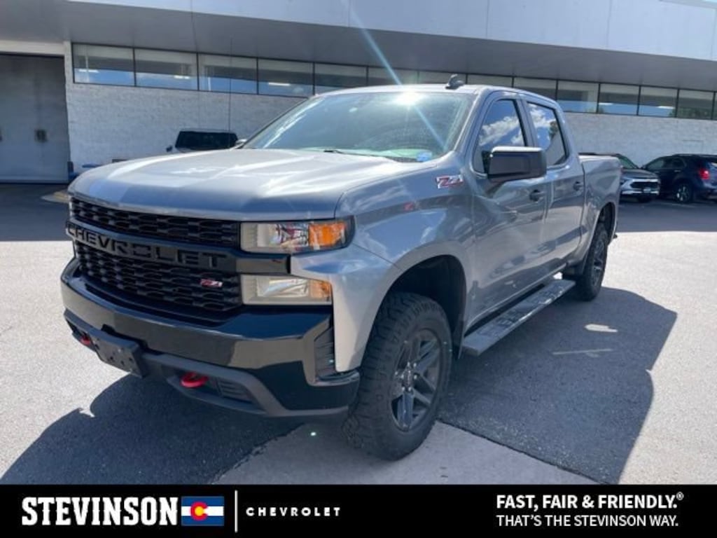 Used 2021 Chevrolet Silverado 1500 Custom Trail Boss Truck Crew Cab