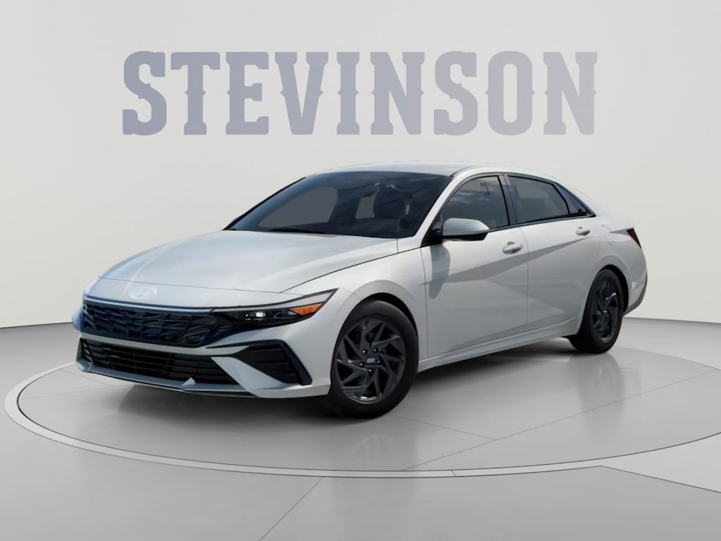 New 2026 Hyundai Elantra Hybrid Blue Sedan
