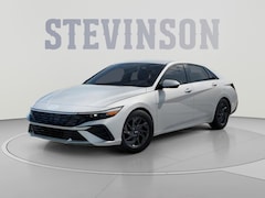 2026 Hyundai Elantra Hybrid Blue Sedan