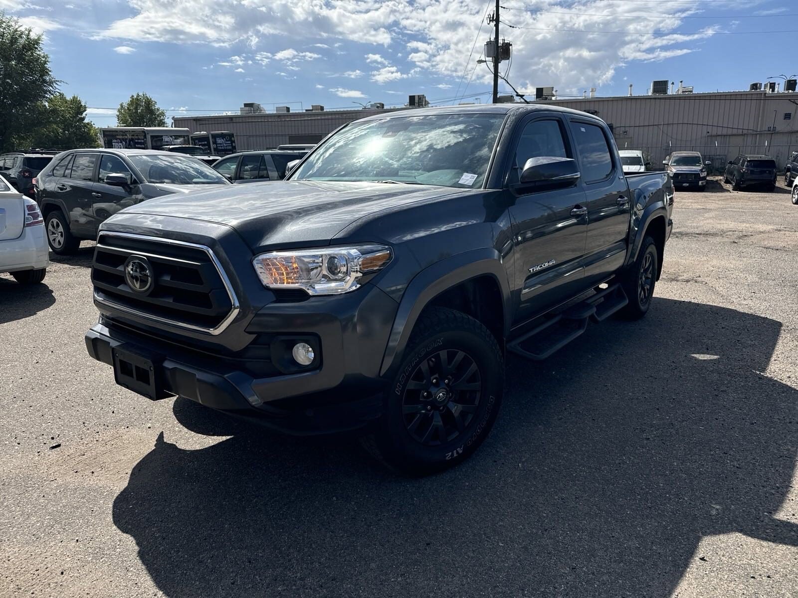 Used 2022 Toyota Tacoma SR5 with VIN 3TMCZ5ANXNM505199 for sale in Aurora, CO