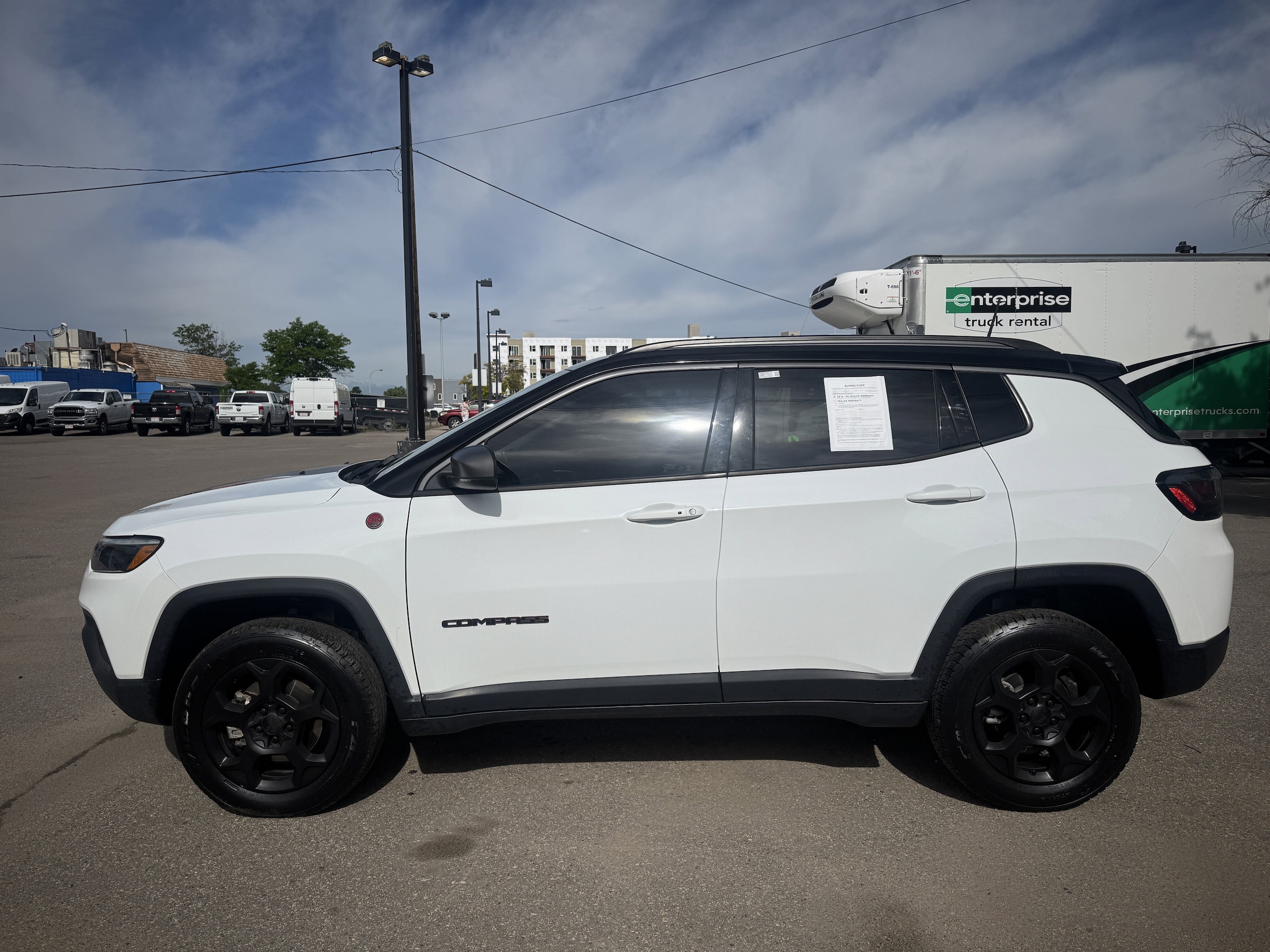 Used 2022 Jeep Compass Trailhawk with VIN 3C4NJDDB7NT155113 for sale in Aurora, CO