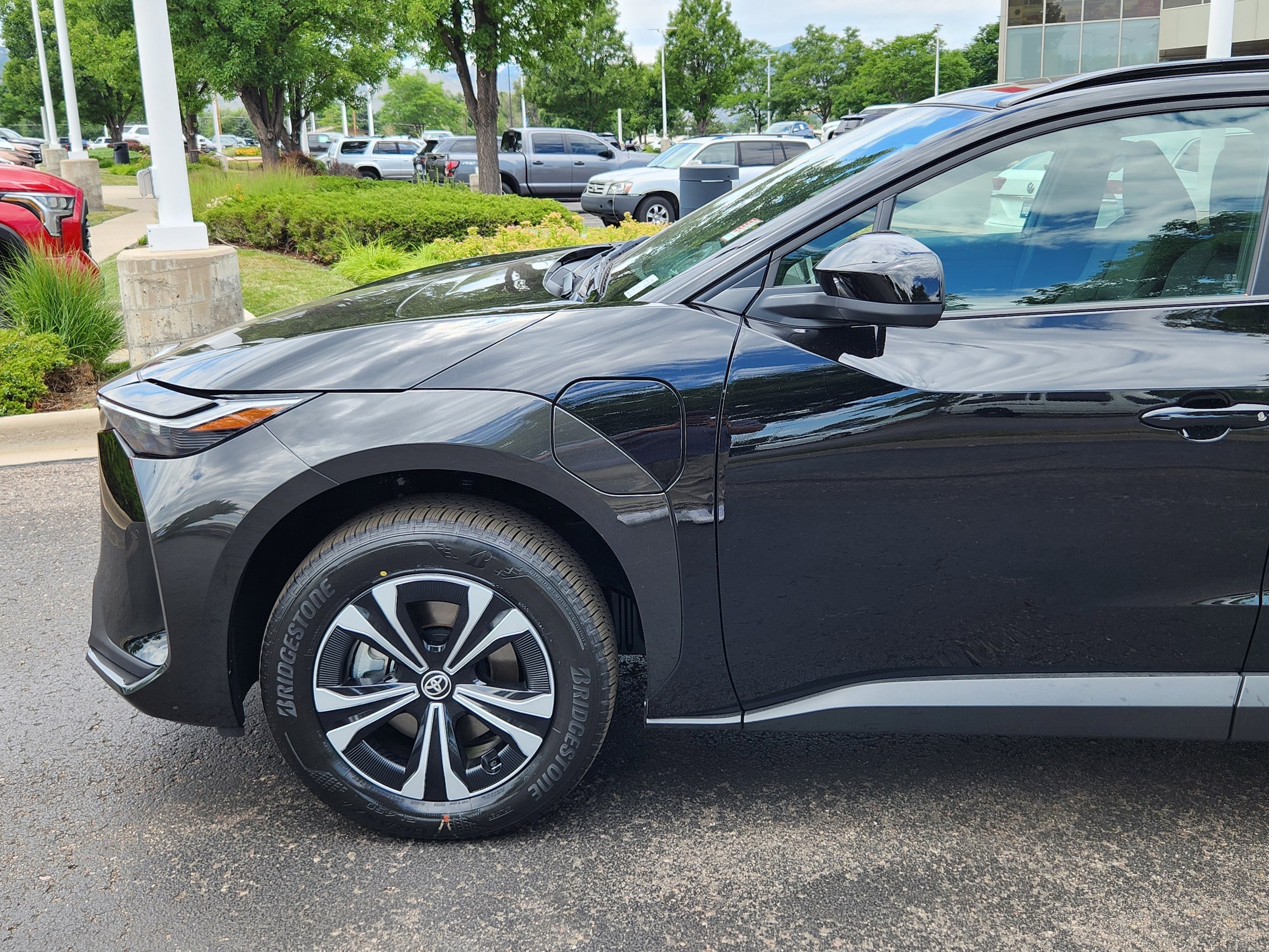 Certified 2025 Toyota bZ4X XLE with VIN JTMABACA1SA105264 for sale in Lakewood, CO