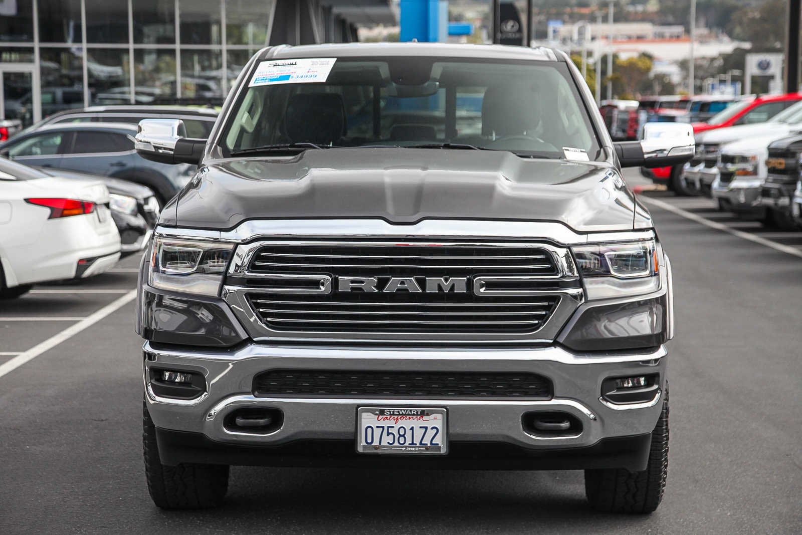 Used 2020 RAM Ram 1500 Pickup Laramie with VIN 1C6SRFJT2LN171969 for sale in Colma, CA
