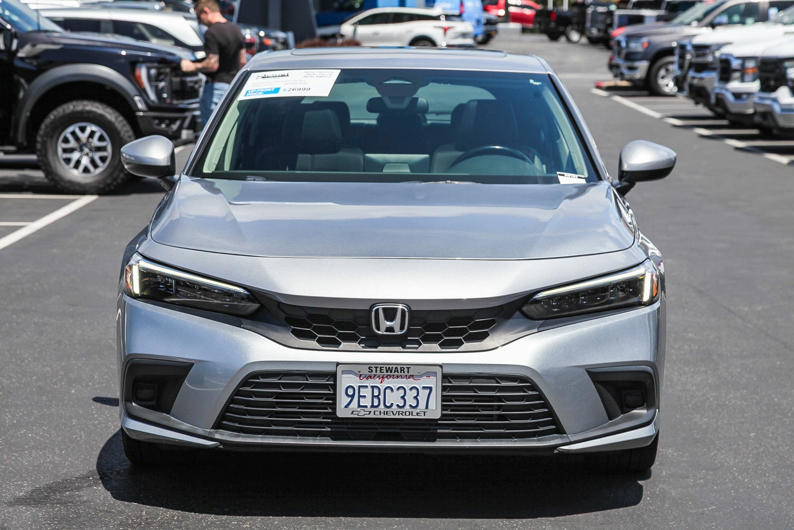 Used 2022 Honda Civic Hatchback EX-L with VIN 19XFL1H76NE010099 for sale in Colma, CA