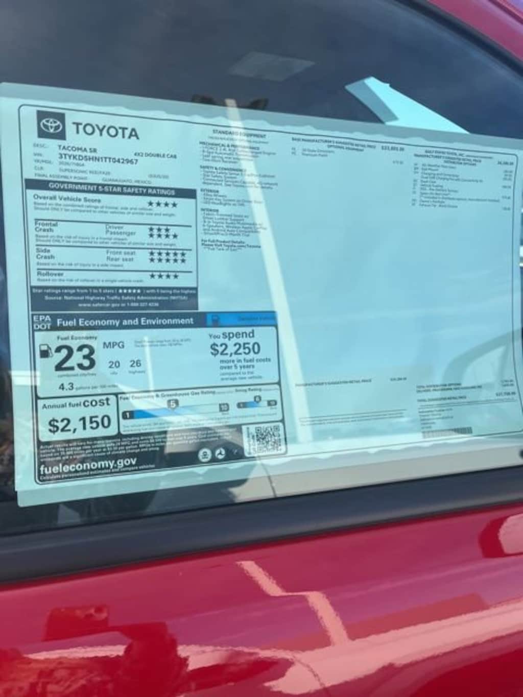 New 2026 Toyota Tacoma SR Truck Double Cab