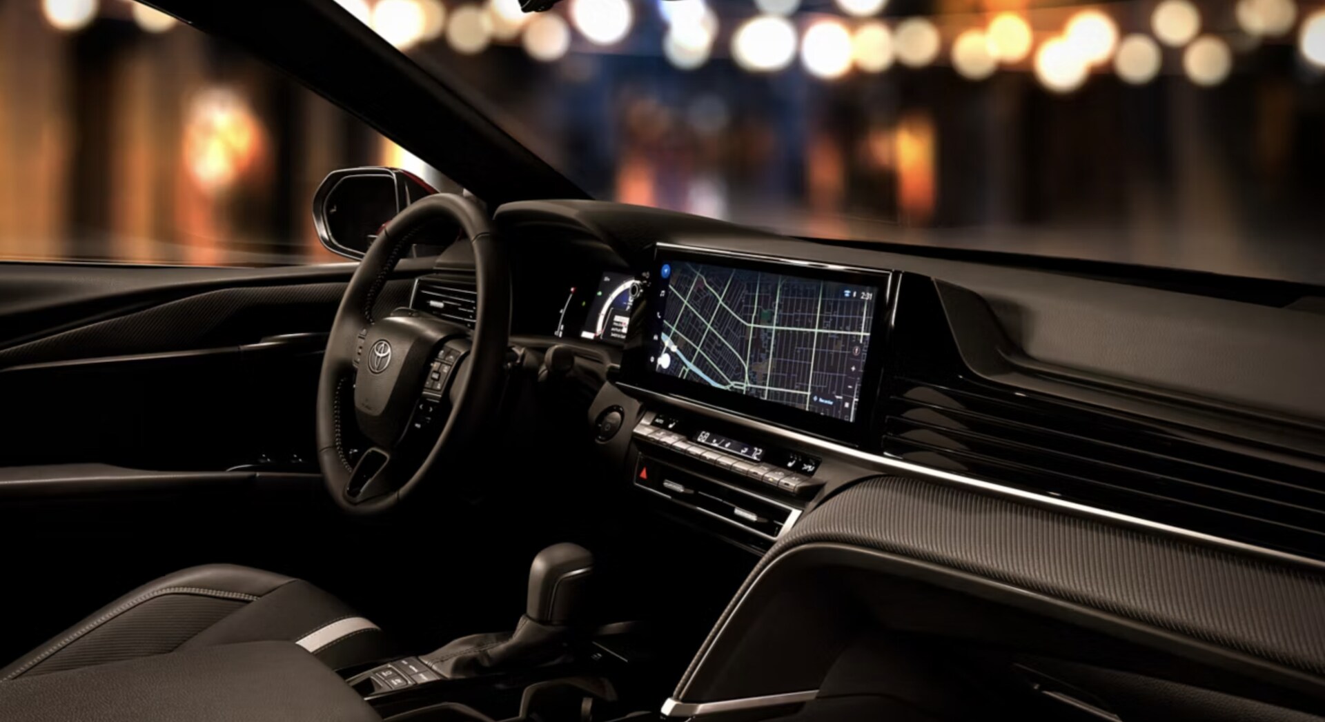 Dashboard of new 2026 Toyota Camry for sale near Ennis
