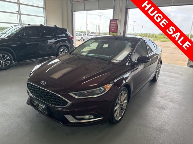 Used 2017 Ford Fusion Platinum with VIN 3FA6P0K98HR119207 for sale in Corsicana, TX