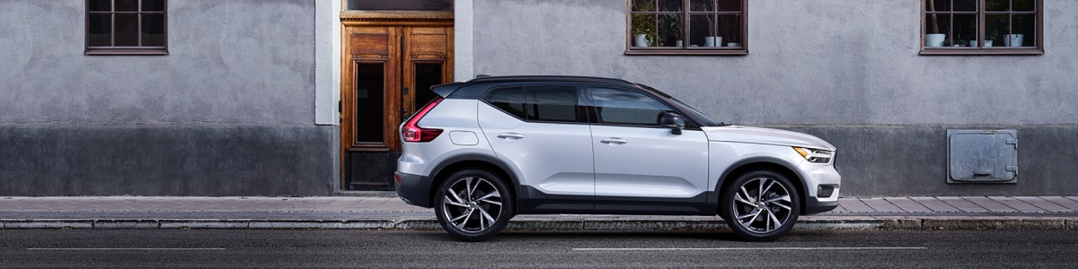 New Volvo XC40 on a side street