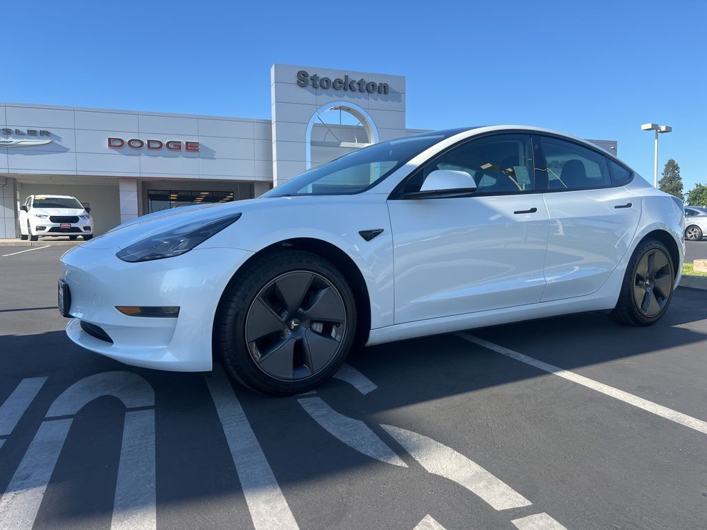 Used 2023 Tesla Model 3 Base with VIN 5YJ3E1EA0PF447042 for sale in Stockton, CA