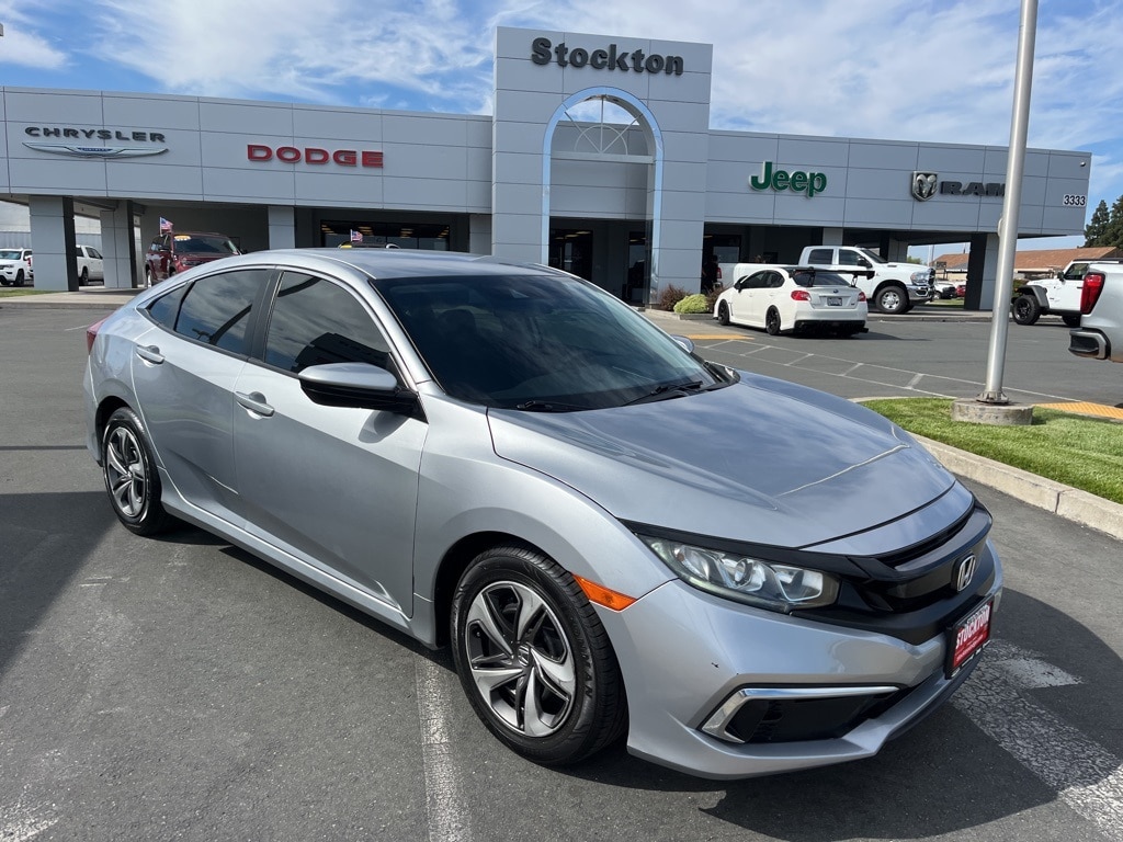 Used 2019 Honda Civic LX with VIN 19XFC2F68KE204287 for sale in Stockton, CA