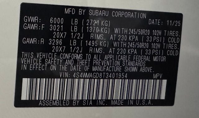 2026 Subaru Ascent Limited - Photo 44