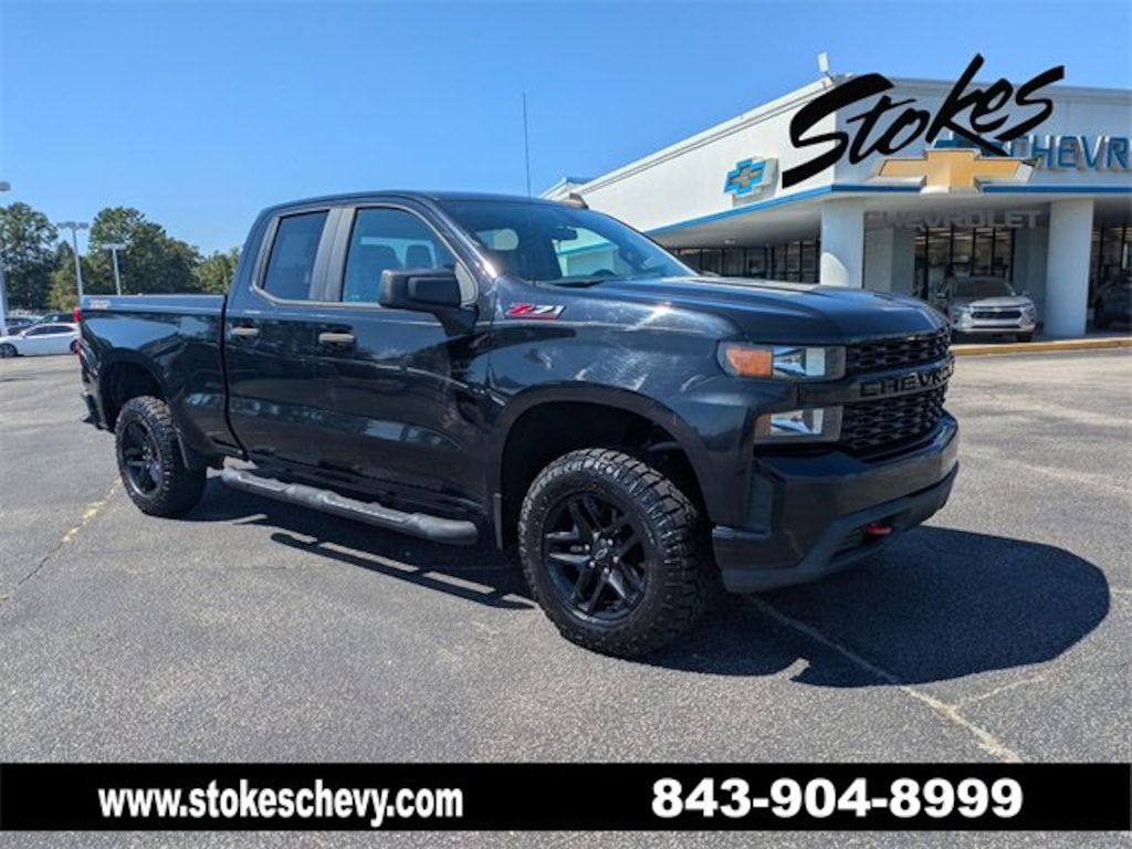 Used 2019 Chevrolet Silverado 1500 Custom Trail Boss Truck Double Cab