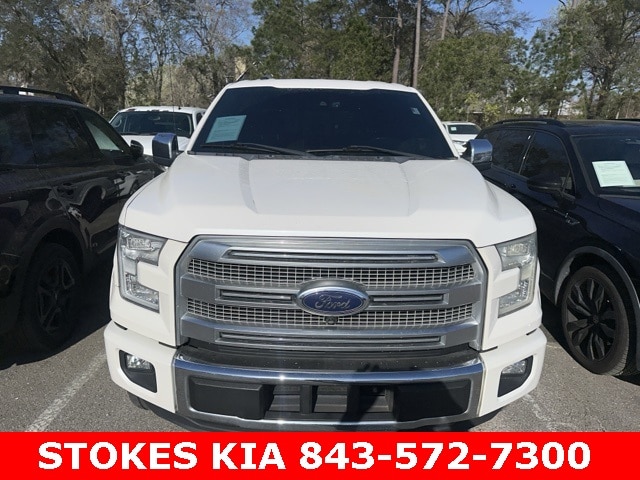 Used 2015 Ford F-150 Platinum with VIN 1FTEW1CGXFFB37360 for sale in Goose Creek, SC