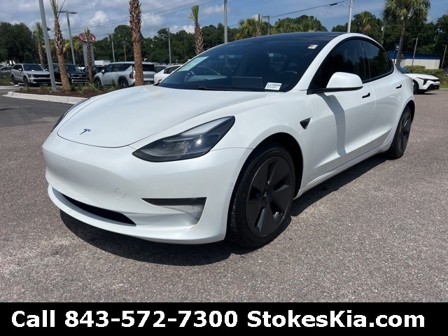 Used 2021 Tesla Model 3 Base with VIN 5YJ3E1EA0MF986417 for sale in Goose Creek, SC