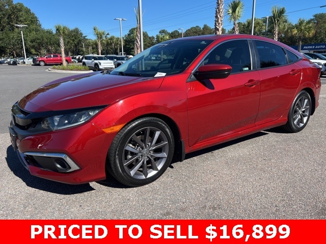 Used 2020 Honda Civic EX with VIN 19XFC1F3XLE000057 for sale in Goose Creek, SC