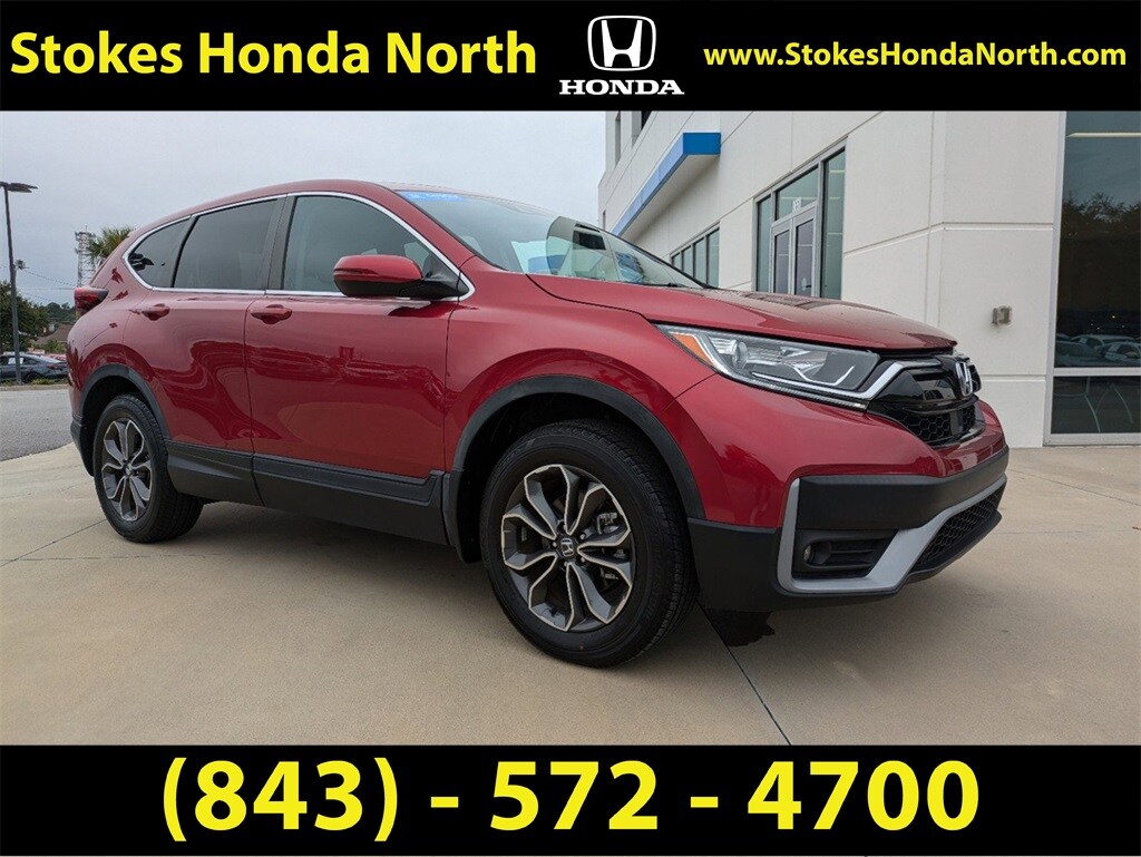 Certified 2021 Honda CR-V EX-L with VIN 5J6RW2H80MA016043 for sale in Charleston, SC