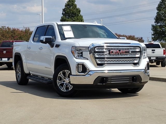 Certified 2021 GMC Sierra 1500 SLT with VIN 3GTU9DEL5MG439018 for sale in Frisco, TX