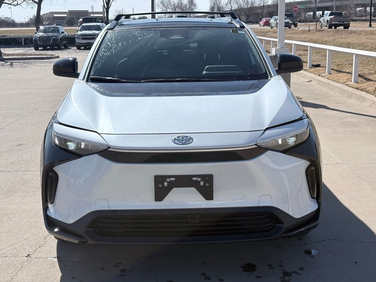 Used 2025 Toyota bZ4X XLE with VIN JTMAAAAA6SA072588 for sale in Frisco, TX