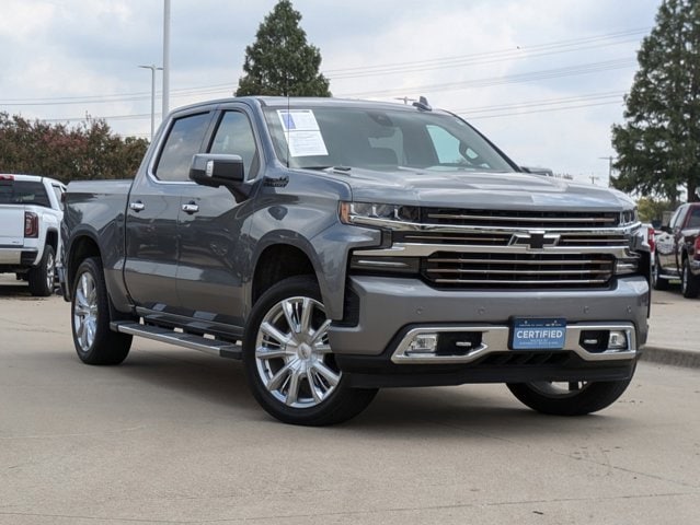 Certified 2021 Chevrolet Silverado 1500 High Country with VIN 3GCUYHET5MG392938 for sale in Frisco, TX