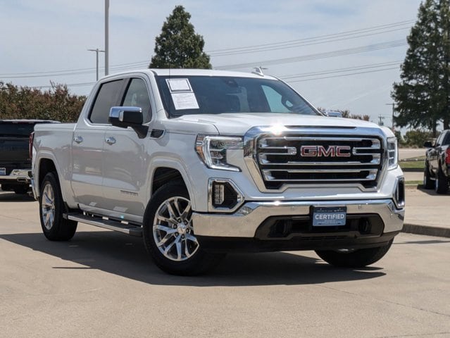 Certified 2021 GMC Sierra 1500 SLT with VIN 3GTP8DET5MG112294 for sale in Frisco, TX