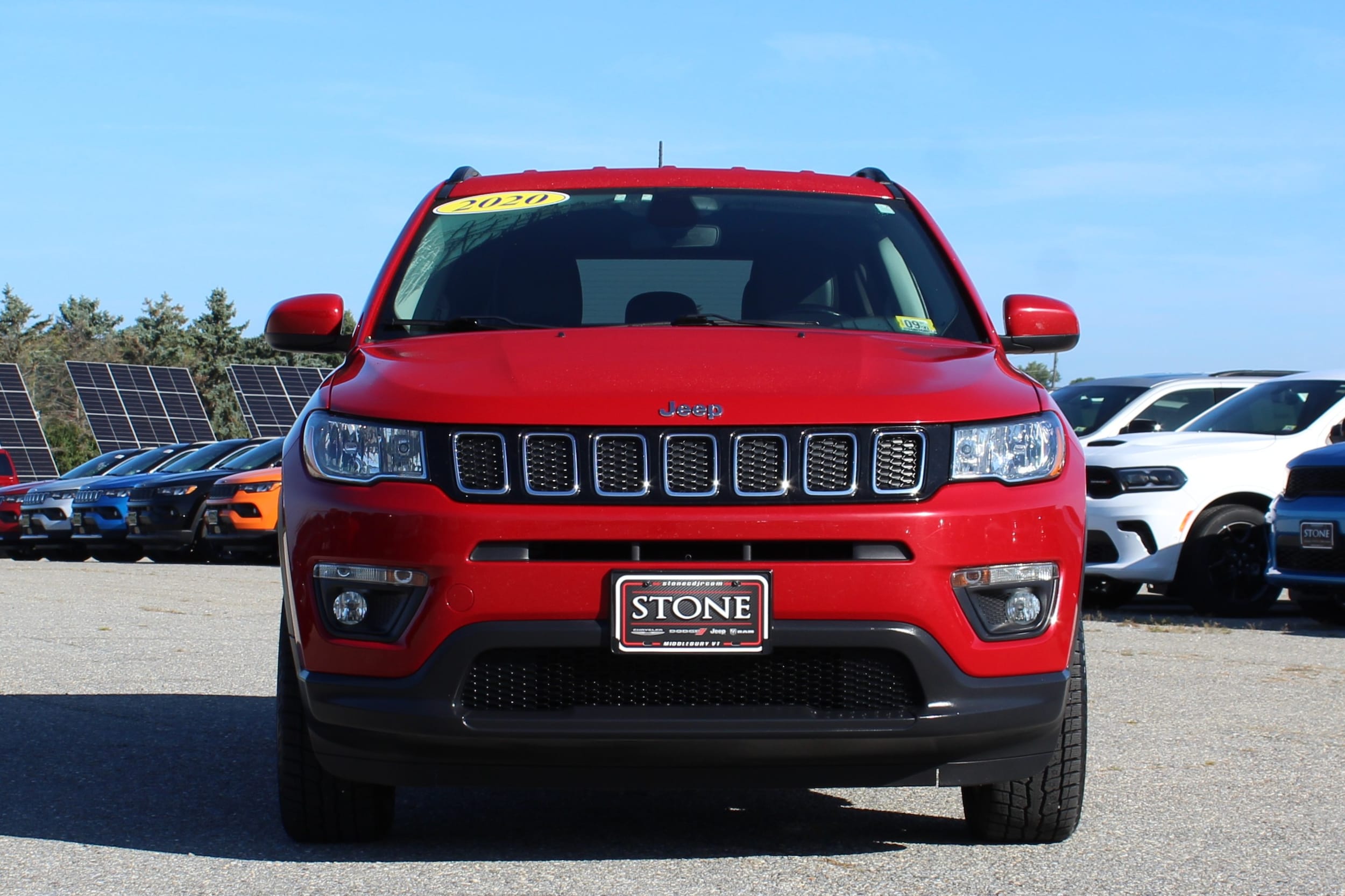 Used 2020 Jeep Compass Latitude with VIN 3C4NJDBB0LT229150 for sale in Middlebury, VT