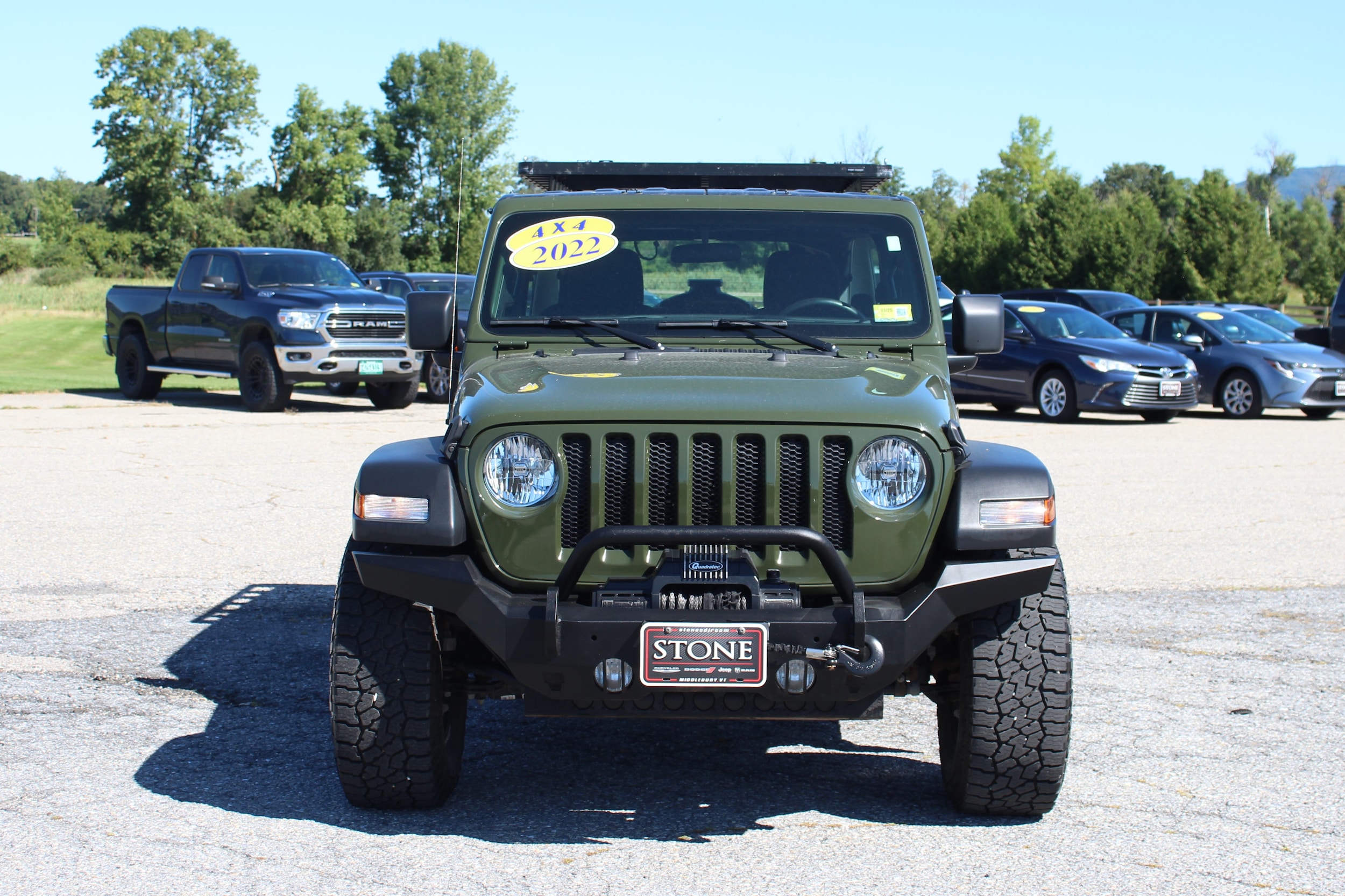 Used 2022 Jeep Wrangler Unlimited Sport with VIN 1C4HJXDG1NW124685 for sale in Middlebury, VT