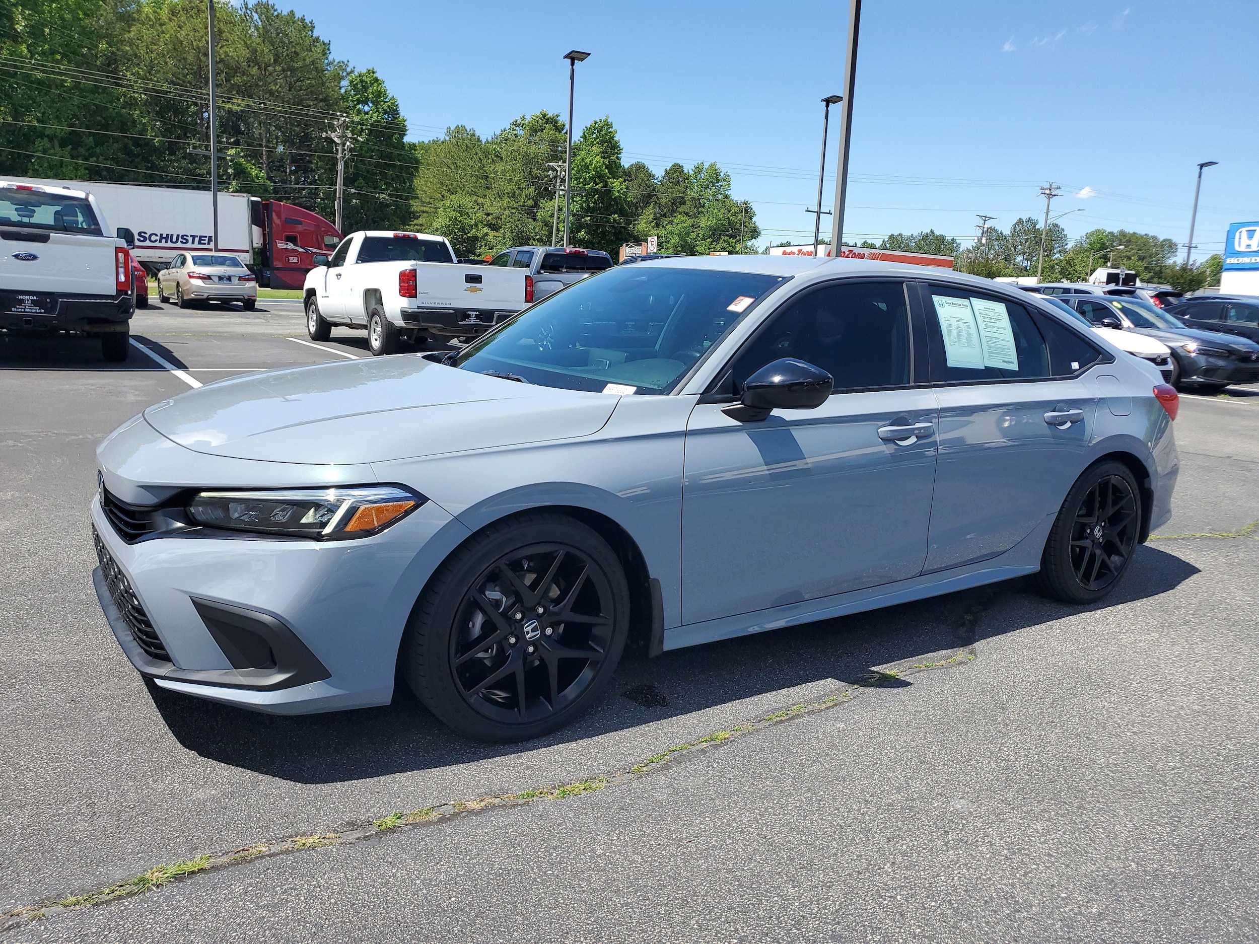 Used 2024 Honda Civic Sport with VIN 2HGFE2F5XRH573332 for sale in Snellville, GA
