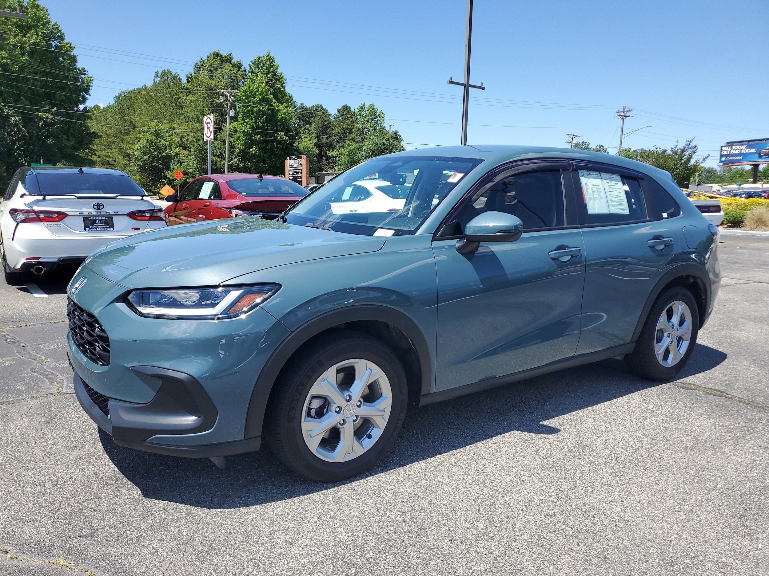 Used 2023 Honda HR-V LX with VIN 3CZRZ1H3XPM740559 for sale in Snellville, GA