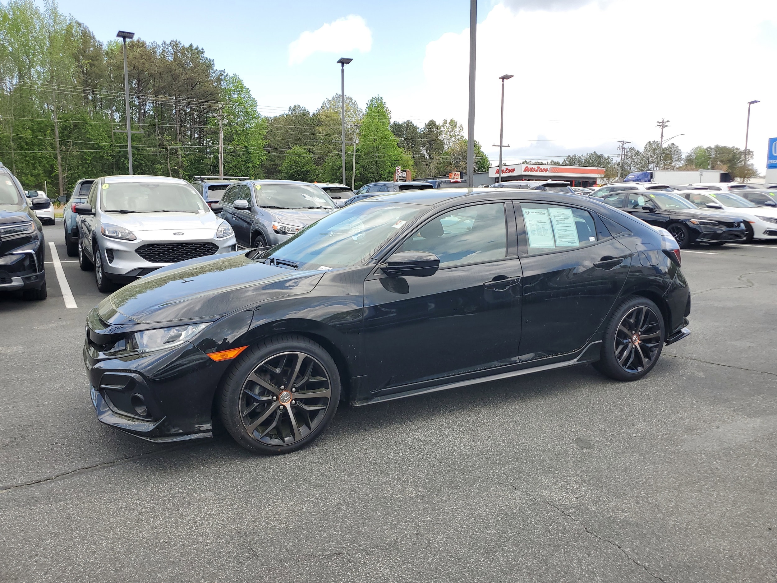 Used 2021 Honda Civic Hatchback Sport with VIN SHHFK7H47MU222576 for sale in Snellville, GA