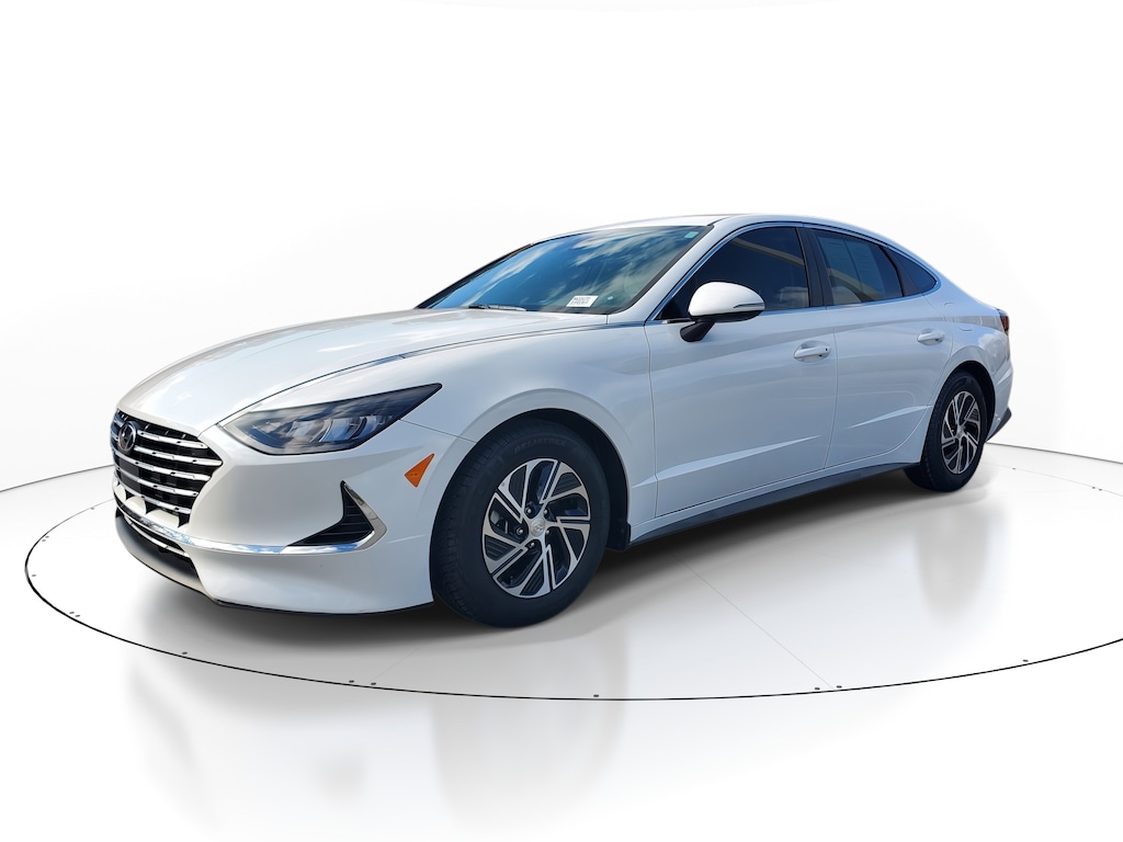 Used 2021 Hyundai Sonata Hybrid Blue Sedan
