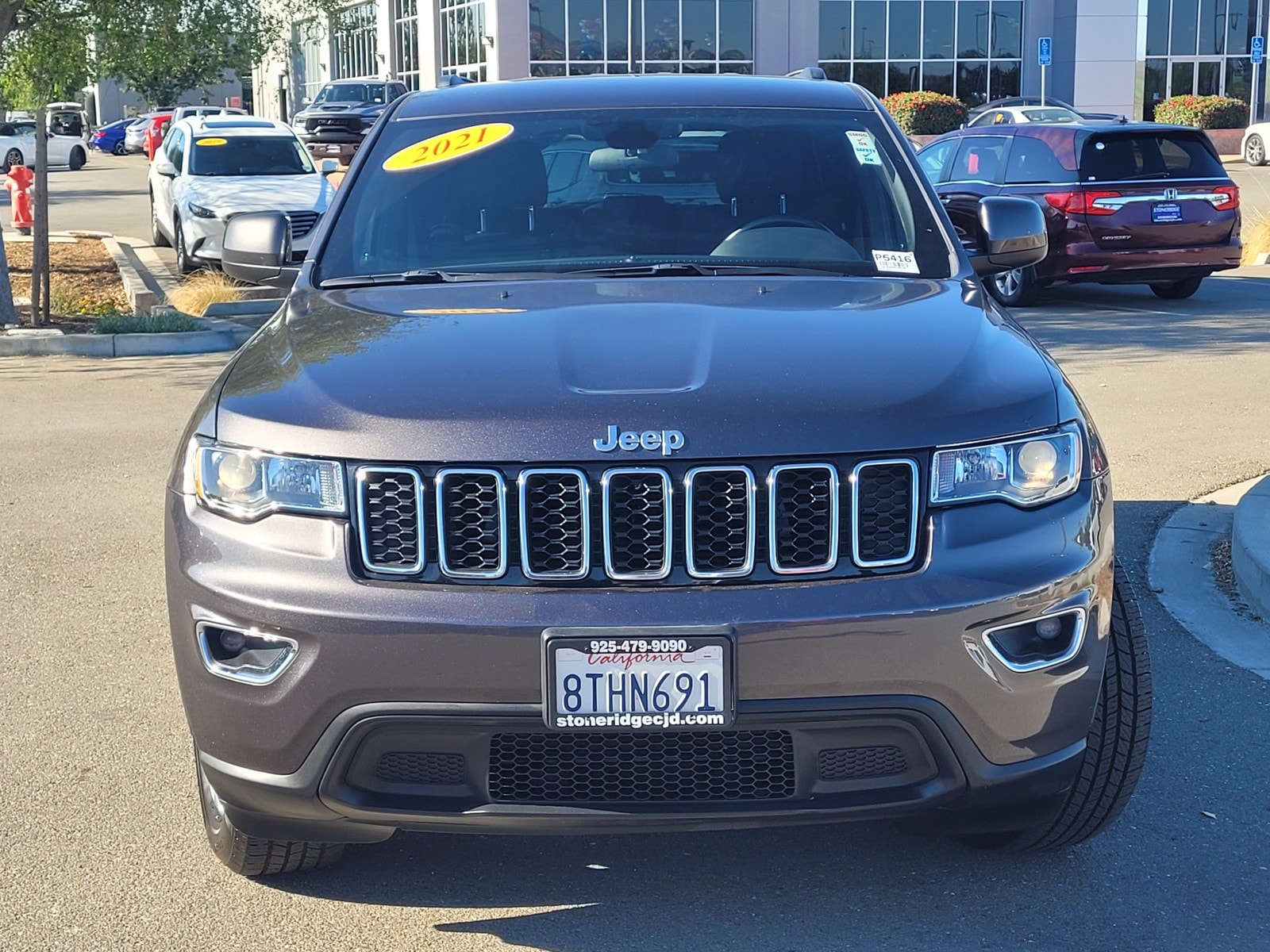 Used 2021 Jeep Grand Cherokee Laredo E with VIN 1C4RJEAG0MC540126 for sale in Pleasanton, CA