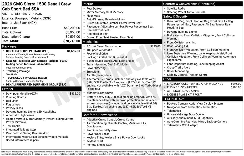 New 2026 GMC Sierra 1500 Denali Truck